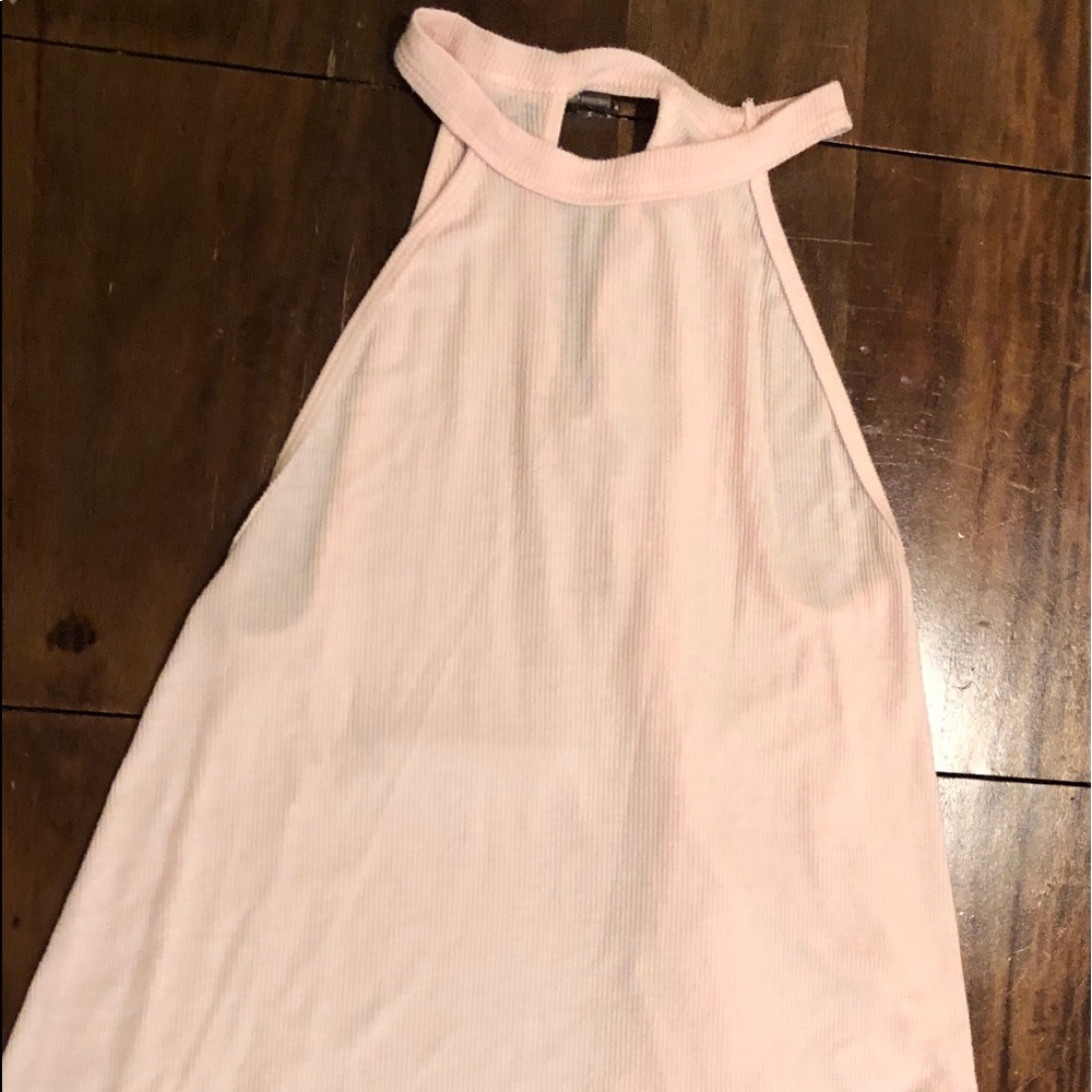 Macy’s pink halter tank top